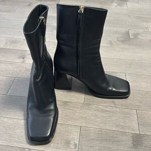 Feners La Semaine Noir black boots heels
